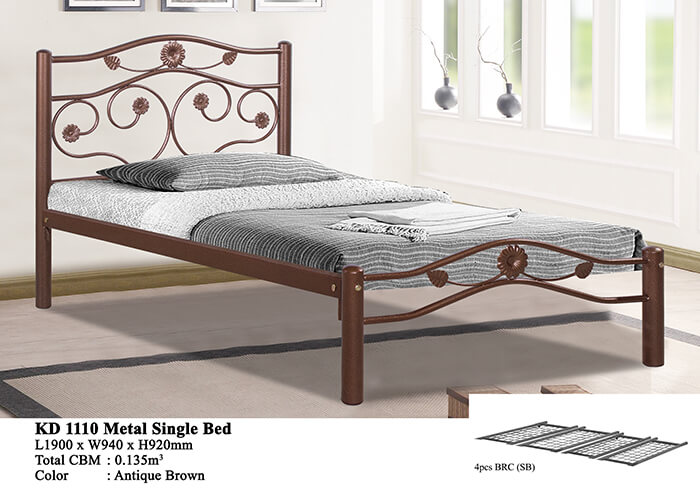 KD 1110 Metal Single Bed