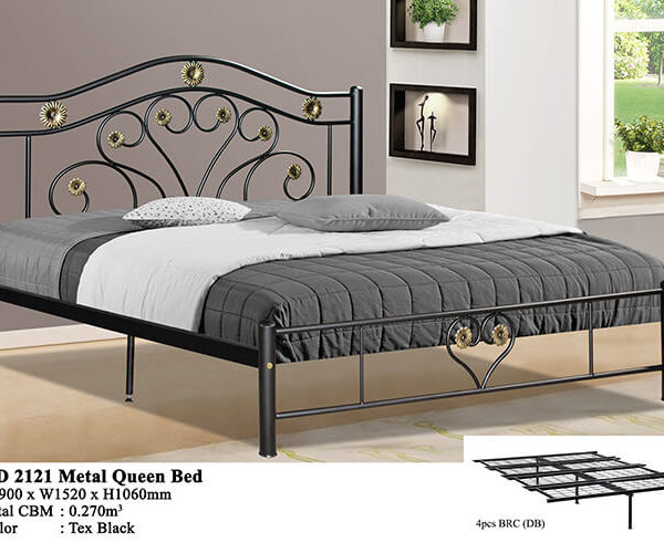 KD 2121 Metal Queen Bed