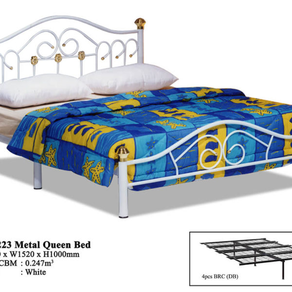 KD 223 Metal Queen Bed