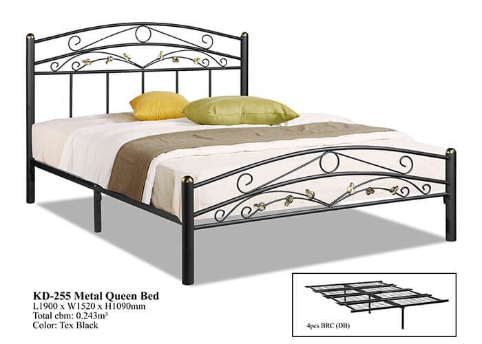 KD 255 Metal Queen Bed