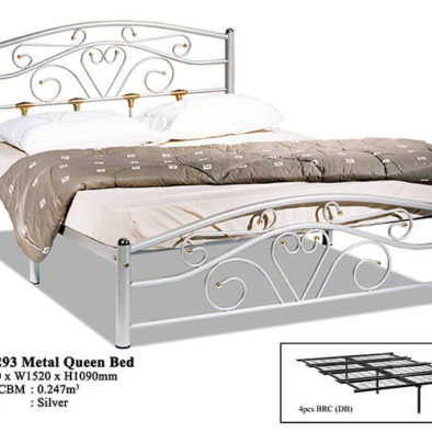 KD 293 Metal Queen Bed