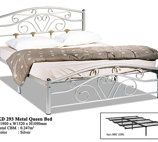 KD 293 Metal Queen Bed