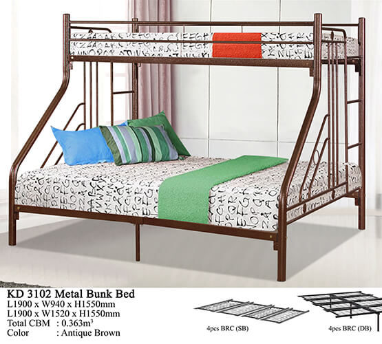 KD 3102 Metal Bunk Bed