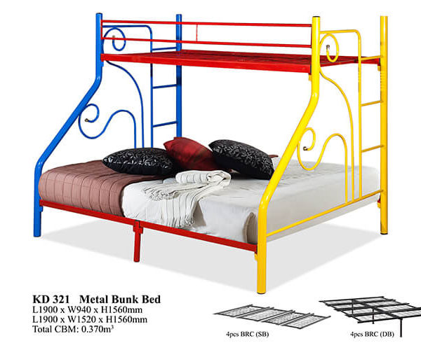KD 321 Metal Bunk Bed