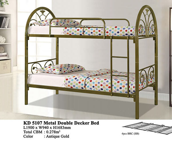 KD 5107 Metal Double Decker Bed