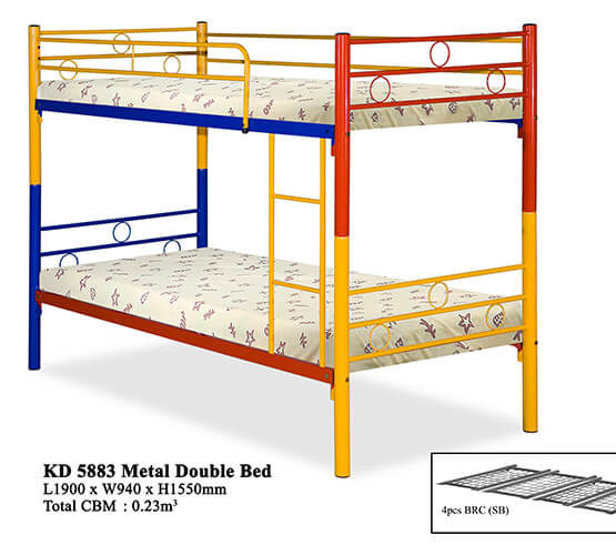 KD 5883 Metal Double Bed