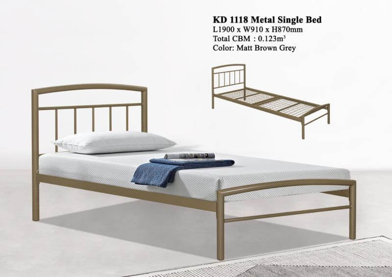 KD 1118 Metal Single Bed